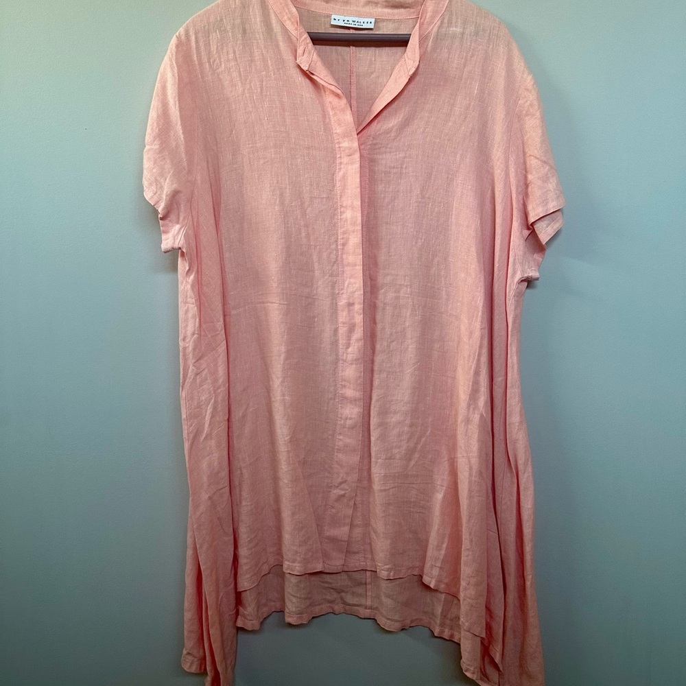 Bryn Walker Light Pink Linen Tunic